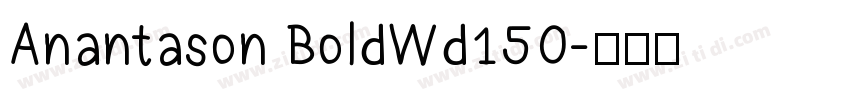 Anantason BoldWd150字体转换